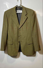 Load image into Gallery viewer, Toscanini Collezione Oro Mens Green Textured Three-Button Blazer Size 48
