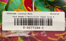 Load image into Gallery viewer, Zara Womens Multicolor Floral Sleeveless Round Neck Stretch Maxi Dress Size S
