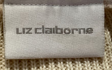Load image into Gallery viewer, Liz Claiborne Womens Beige Long Sleeve Knitted Cardigan Sweater Size Large
