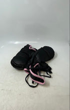 Load image into Gallery viewer, Womens Black And Pink Trim Fabric Long Wrist Wrap Straps Training Boxing Gloves
