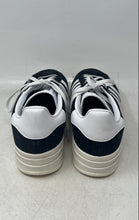 Load image into Gallery viewer, Adidas Womens Gazelle White Black Low Top Lace-Up Sneaker Shoes Size 10
