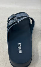 Load image into Gallery viewer, Melissa Womens Cozy M Lover Blue Two-Strap Slip-On Wedge Slide Sandals Size 8

