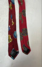 Load image into Gallery viewer, Lot Of 2 Pcs Hugo Boss Mens Red Printed Adjustable Designer Tie

