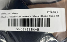 Load image into Gallery viewer, Clarks Collection Womens Elisa Dedra Black Leather Ankle Strap Sandals Size 8M
