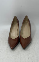 Load image into Gallery viewer, Marc Fisher Womens Caitlin Brown Pointed Toe Slip-On Block Pump Heels Size 8.5M
