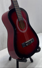 Load image into Gallery viewer, Ashthorpe Model B21 Dark Red Small Size Acoustic Guitar With Gig Bag
