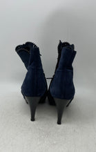 Load image into Gallery viewer, Lodi Womens Dark Blue Suede Pointed Toe High Stiletto Ankle Boots Size EUR 37

