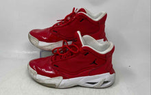 Load image into Gallery viewer, Nike Kids Air Jordan Max Aura 4 White Red Lace-Up Basketball Shoes Size 6Y
