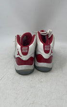 Load image into Gallery viewer, Nike Kids Air Jordan 11 Retro White Red Lace-Up Sneakers Shoes Size 2Y
