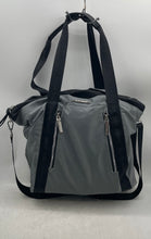 Load image into Gallery viewer, Steve Madden Womens Gray Black Detachable Strap Outer Pockets Lined Tote Bag
