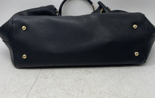 Load image into Gallery viewer, Sondra Roberts Womens Black Leather Inner Pocket Double Handle Shoulder Handbag
