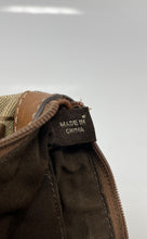 Load image into Gallery viewer, Coach Womens Brown Signature Print Canvas Inner Pocket Charm Wristlet Wallet
