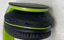 Load image into Gallery viewer, Zihnic Green Black Wireless Over Ear Bluetooth Headphones w/ Case Not Tested
