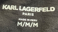 Load image into Gallery viewer, Karl Lagerfeld Mens Black Cotton Short Sleeve Regular Fit Graphic T-Shirt Size M
