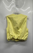 Load image into Gallery viewer, Zara Womens Yellow Sleeveless Pockets Full-Zip Vest Size Small
