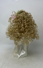Load image into Gallery viewer, Vintage Blonde Curly Hair Floral Headband Porcelain Doll With Lace Outfit
