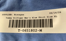 Load image into Gallery viewer, Tommy Hilfiger Mens Blue Short Sleeve Collared Slim-Fit Button-Up Shirt Size XL
