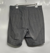 Load image into Gallery viewer, Banana Republic Mens Gray Plaid Print Flat Front Pockets Chino Shorts Size 34
