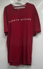 Load image into Gallery viewer, Tommy Hilfiger Mens Red Logo Crew-Neck Short Sleeve Pullover T-Shirt Size XXL
