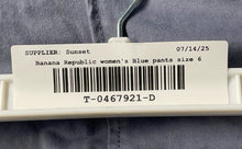 Load image into Gallery viewer, Banana Republic Womens Blue Flat Front Sloan-Fit Straight Leg Chino Pants Size 6
