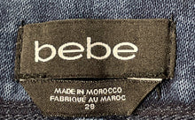 Load image into Gallery viewer, Bebe Womens Blue Denim Medium Wash Stretch Pockets Skinny Jeans Size 28

