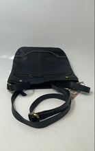 Load image into Gallery viewer, Born Womens Izabel Black Leather Adjustable Strap Bucket Crossbody Purse W/ Tag
