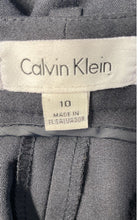 Load image into Gallery viewer, Calvin Klein Womens Black Flat Front Straight Leg Dress Pants Size 10
