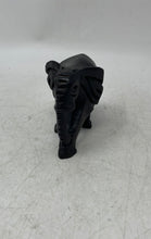 Load image into Gallery viewer, Black Hand Carved Wooden Home Decorative Elephant Figurine Collectible
