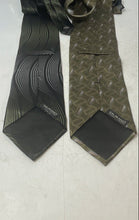 Load image into Gallery viewer, Set Of 2 Pcs Murano Mens Multicolor Printed Silk Keeper Loop Pointed Tie One Sz
