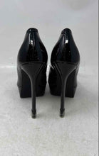 Load image into Gallery viewer, Madden Girl Womens Lidia Black Leather Slip-On Pointed Toe Platform Heels 6.5 M
