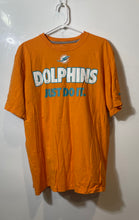 Load image into Gallery viewer, Nike Mens Orange Cotton Short Sleeve NFL Miami Dolphins Graphic T-Shirt Size XL
