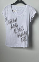 Load image into Gallery viewer, Armani Exchange Womens White Short Sleeve Round Neck Graphic T-Shirt Size S
