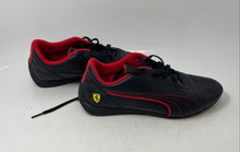 Load image into Gallery viewer, Puma Mens Ferrari Neo Cat 307812 01 Black Red Lace-Up Sneakers Shoes Size 9
