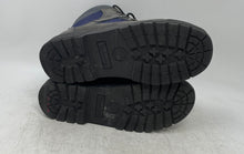 Load image into Gallery viewer, Timberland Boys Gray Blue Round Toe Lace-Up Ankle Combat Boots Size 4
