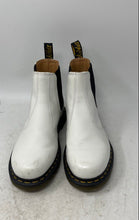 Load image into Gallery viewer, Dr. Martens Unisex 2976 White Black Leather Ankle Chelsea Boots Size M6 W7
