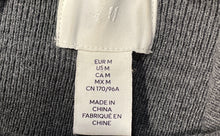 Load image into Gallery viewer, H&amp;M Womens Gray Fine Knit Ribbed Mock Neck Long Sleeve Sweater Dress Size Medium
