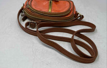 Load image into Gallery viewer, Valentina Womens Brown Orange Adjustable Strap Small Crossbody Handbag
