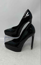 Load image into Gallery viewer, Madden Girl Womens Lidia Black Leather Slip-On Pointed Toe Platform Heels 6.5 M
