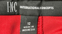 Load image into Gallery viewer, INC International Concepts Womens Red Flat Front Ankle Pants Size 12
