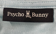 Load image into Gallery viewer, Psycho Bunny Mens Blue Short Sleeve Collared Button Front Polo Shirt Size Large
