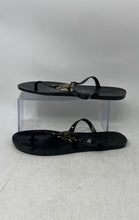 Load image into Gallery viewer, Michael Kors Womens MK Jelly Black Slip-On Flat Thong Sandals Size 10
