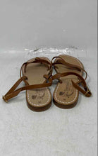 Load image into Gallery viewer, Siniscalchi Womens Brown Leather Adjustable Strap Flat Sandals Size EU 38

