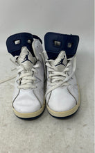 Load image into Gallery viewer, Nike Kids Air Jordan 6 White Blue Lace-Up Sneakers Shoes Size 2Y
