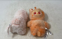 Load image into Gallery viewer, Lot Of 2 Pieces Pop Mart The Monsters Collectible Pink Orange Labubu Plush Toys
