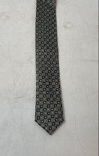 Load image into Gallery viewer, Pierre Cardin Mens Brown White Geometric Print Keeper Loop Designer Tie
