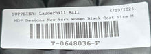 Load image into Gallery viewer, MDP Designs New York Womens Black Long Sleeve Full-Zip Jacket Size Medium
