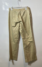Load image into Gallery viewer, Banana Republic Womens Beige Cotton Flat Front Wide-Leg Dress Pants Size 10
