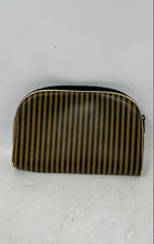 Load image into Gallery viewer, Original Paris Design Womens Beige Black Striped Print Zipper Clutch Purse
