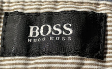 Load image into Gallery viewer, Hugo Boss Mens Blue Cotton Flat Front Slash Pocket Button Chino Shorts Size 36
