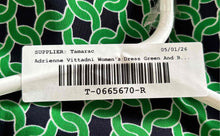 Load image into Gallery viewer, Adrienne Vittadini Womens Green Black Geometric Print Short Shift Dress Size 4
